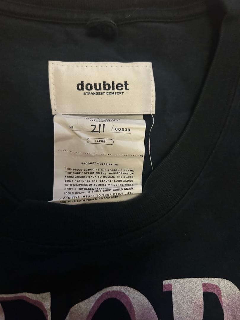 た*き様 ダブレット　tシャツ　size Ｌ