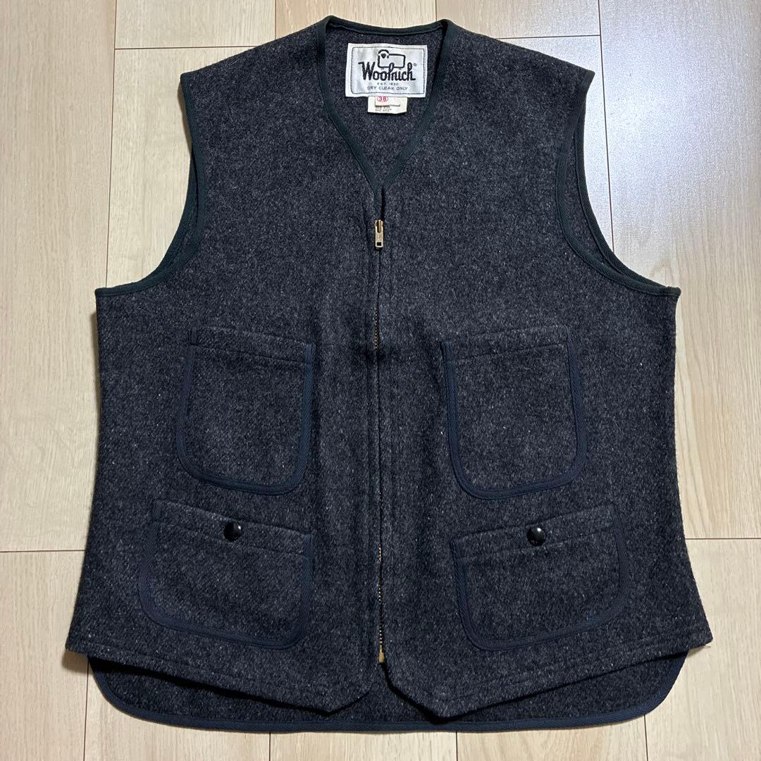 60's ウールリッチ　ベスト　ウール　アウトドア　vintage