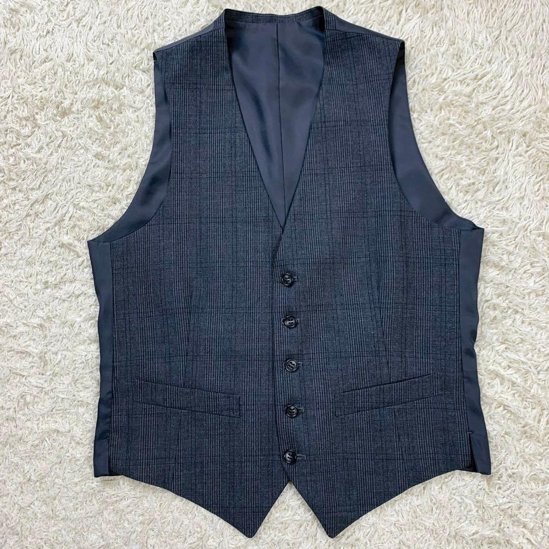 美品 TABURO 日本製 スーツ スリーピース グレンチェック ビジネス