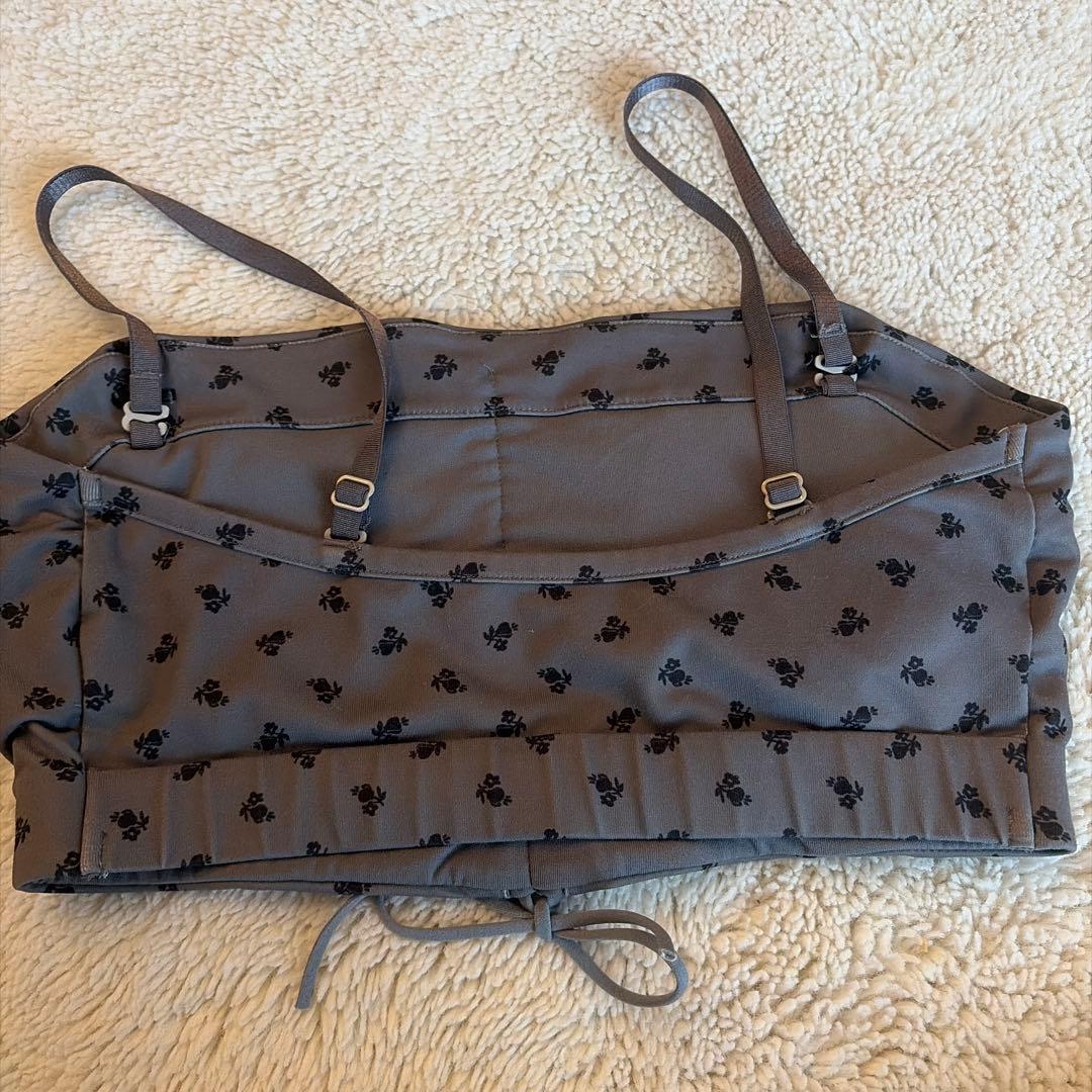 【価格変更】emmi yoga ヨガウェアセット グレー 花柄