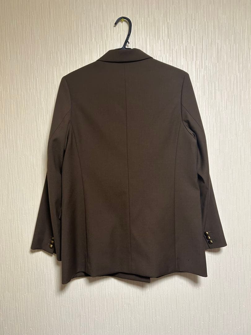 週末セール！MilaOwenミラオーウェン 金釦ダブルブレストロングブレザー