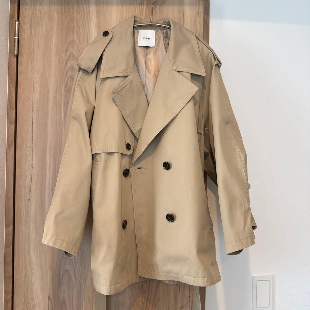 ジャケット・アウター CLANE OVER SHORT TRENCH COAT