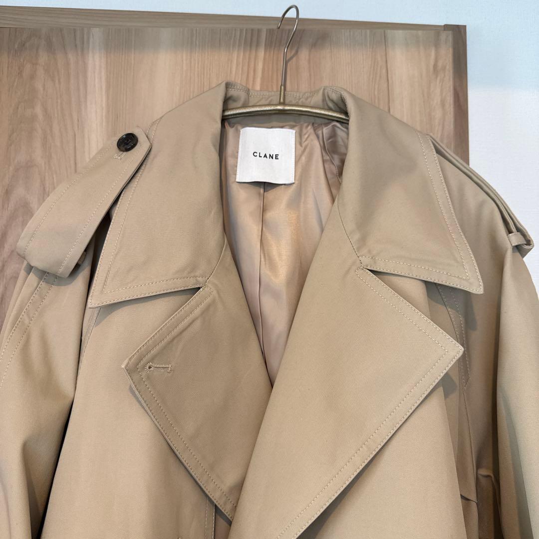 ジャケット・アウター CLANE OVER SHORT TRENCH COAT