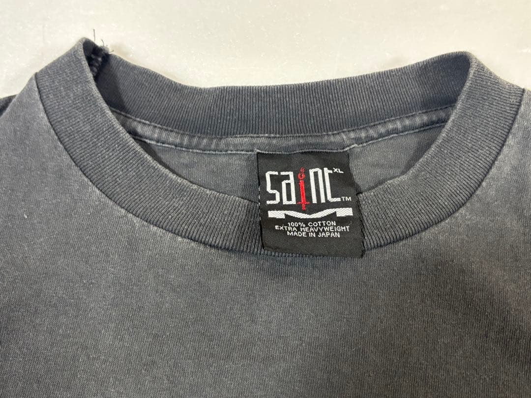 ぶち抜きスマイル tシャツ XL セントマイケル SAINT MICHAEL