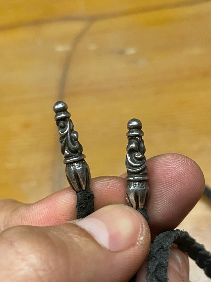 レザーブレイド スクロール チップ 紐のみ　クロムハーツ