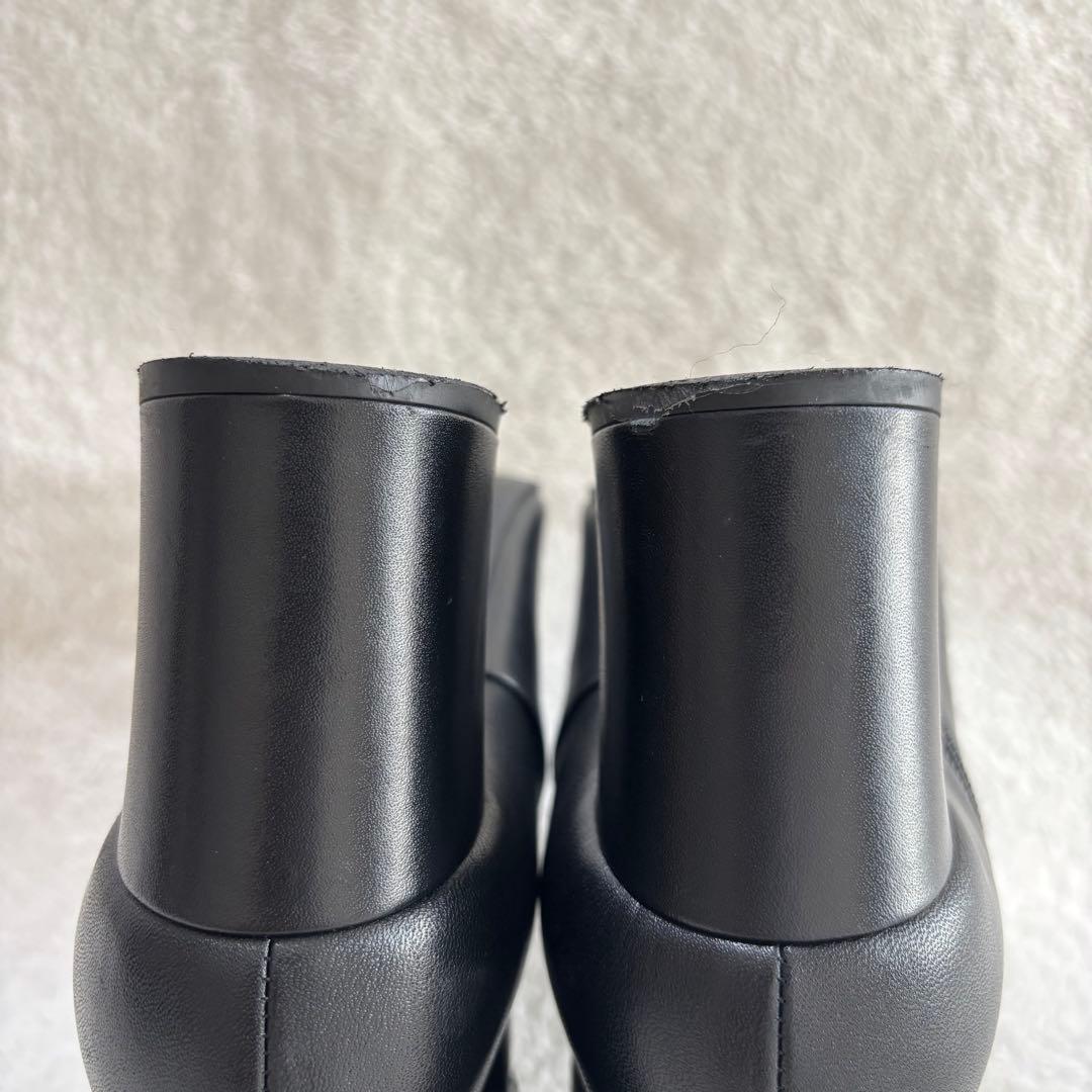 ✨️美品✨️ DIANA ダイアナ ブラック レザー ショートブーツ 23㎝ 黒