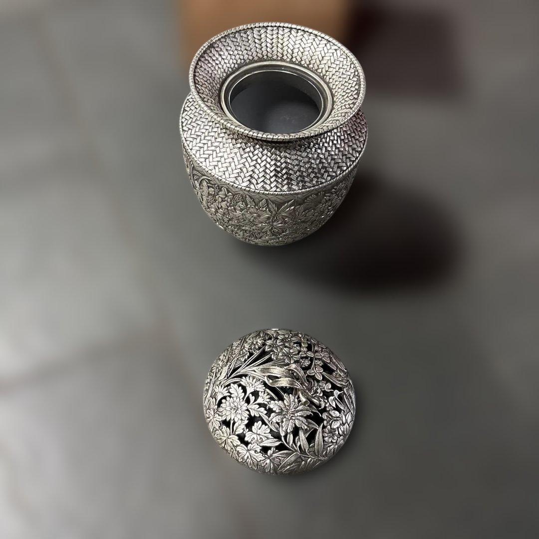 高岡銅器 七草錫製香炉‼️本日限定‼️