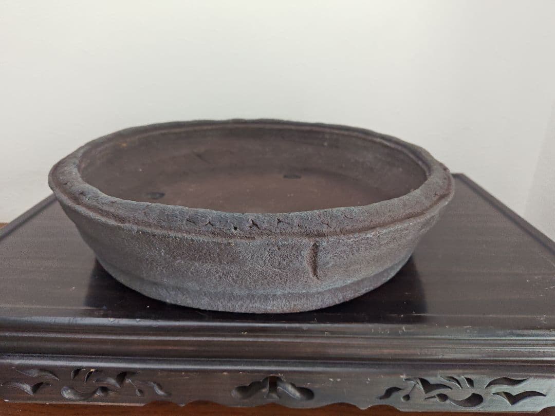 陶器製盆栽鉢 直径約40.5cm×9cm