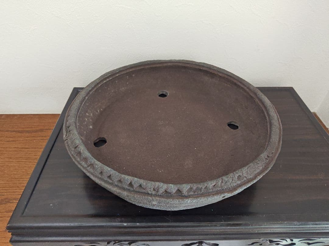 陶器製盆栽鉢 直径約40.5cm×9cm