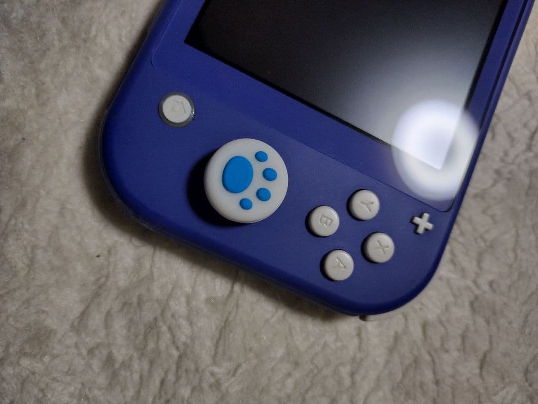 動作品Nintendo Switch Lite ブルー良品肉球カバーつき