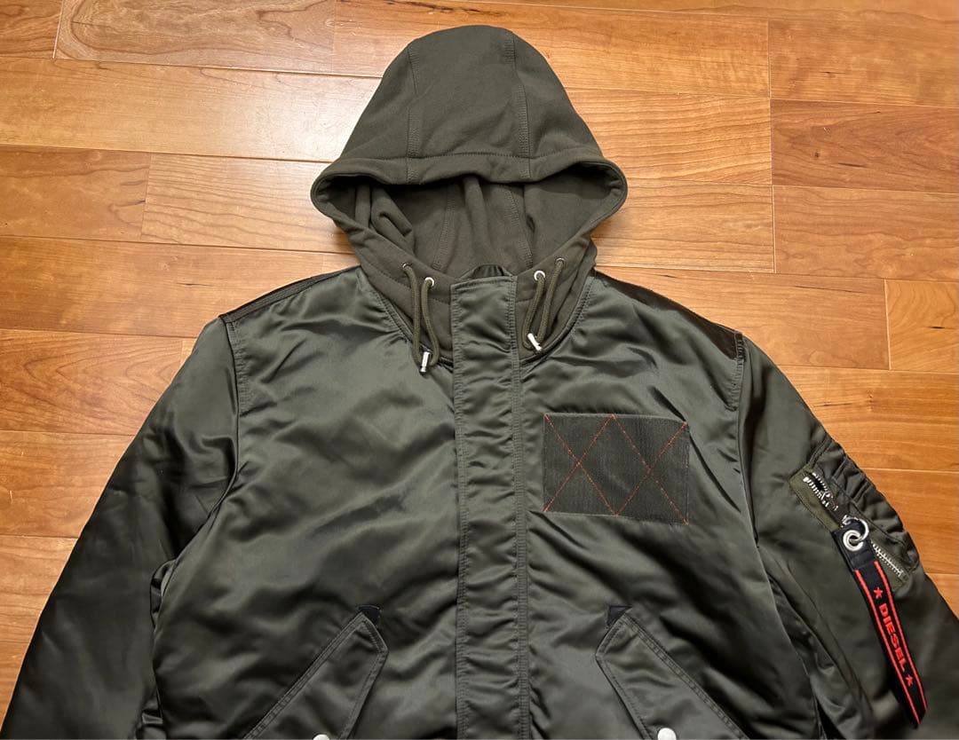 極美品　DIESEL ディーゼル　MA-1 　変形　ドッキングモッズコート　XL