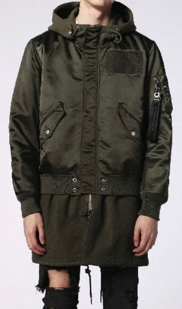 極美品　DIESEL ディーゼル　MA-1 　変形　ドッキングモッズコート　XL