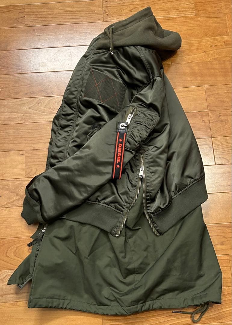 極美品　DIESEL ディーゼル　MA-1 　変形　ドッキングモッズコート　XL