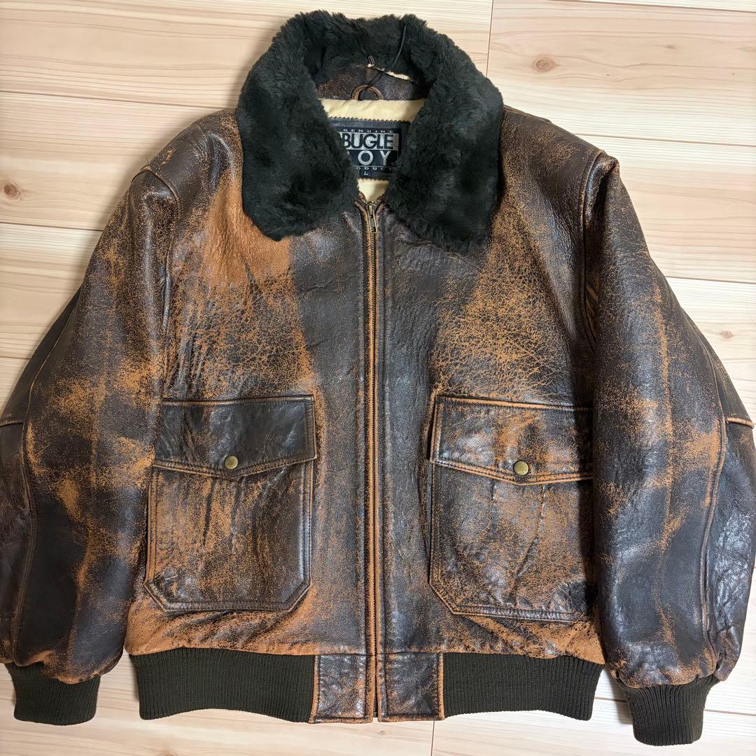 g1フライトジャケット BUGLE BOY vintage 羊革