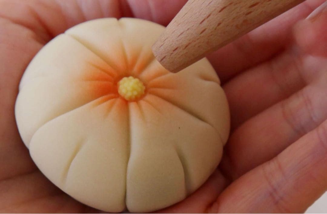 和菓子道具 和菓子三角 菊 3本　三角べら ねりきり