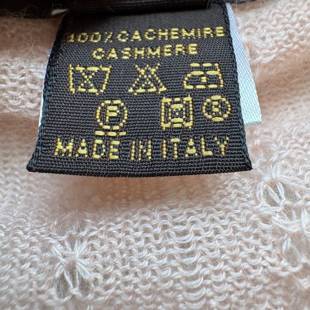 ルイヴィトン カシミヤ100% Vネック ニット カーディガン Mサイズ