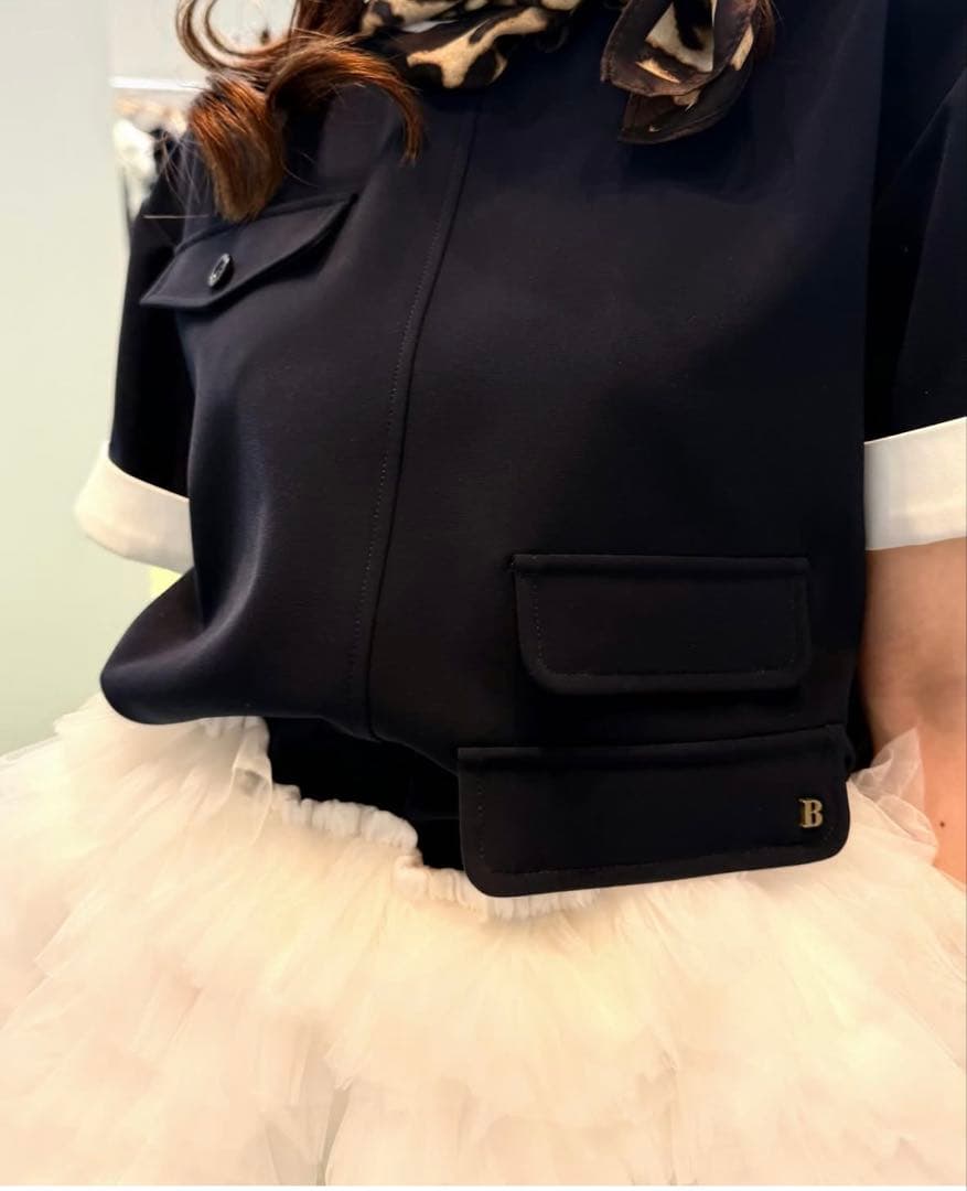 Bibiy. B. AVA TOP ビビィ トップス ネイビー　9/23まで