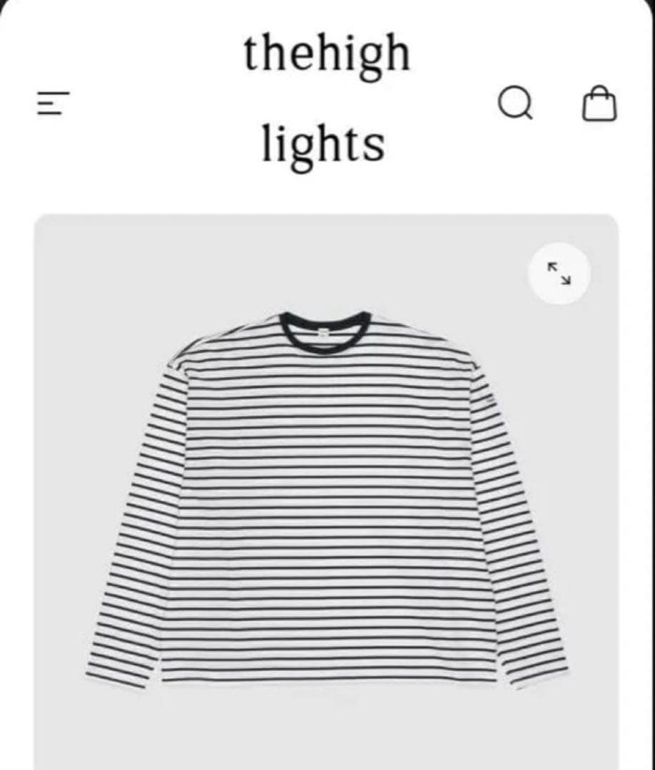 thehighlights(ザハイライツ) ボーダーシャツ