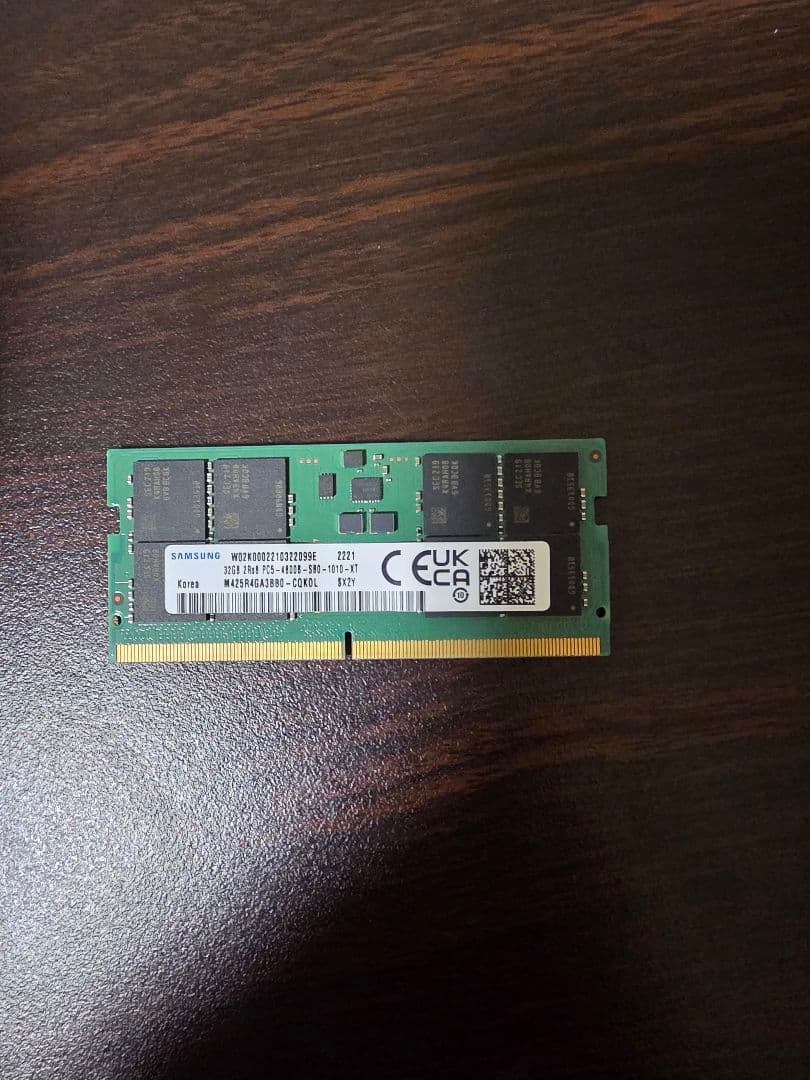 Samsung 32GB DDR5 4800MHz ノートpc用