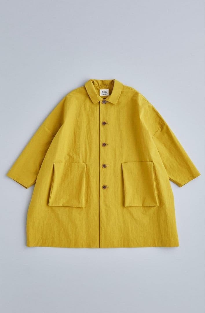 atelier naruse コットンナイロンタフタフーデットコート