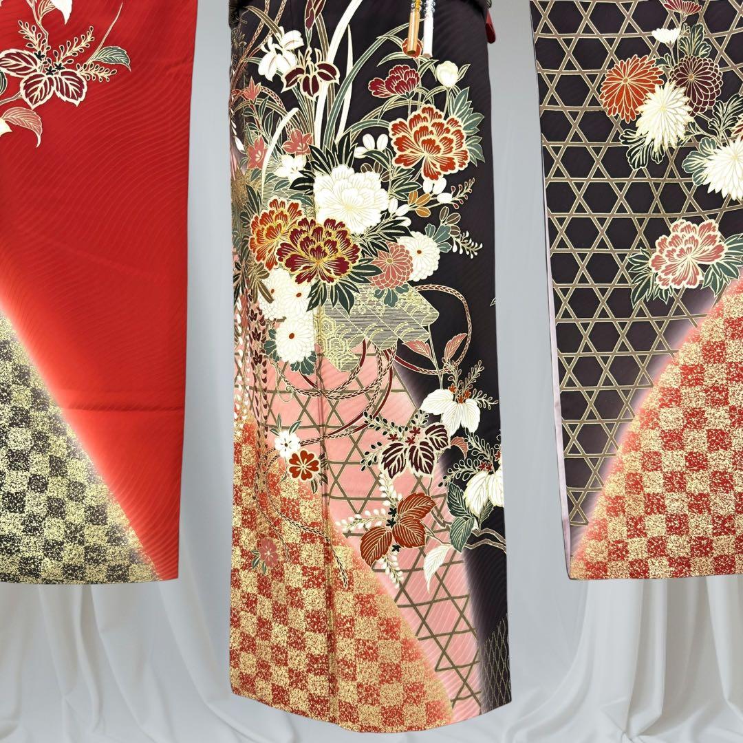 逸品 振袖8点フルセット 金駒刺繍 金彩 成人式 結婚式　謝恩会　卒業式