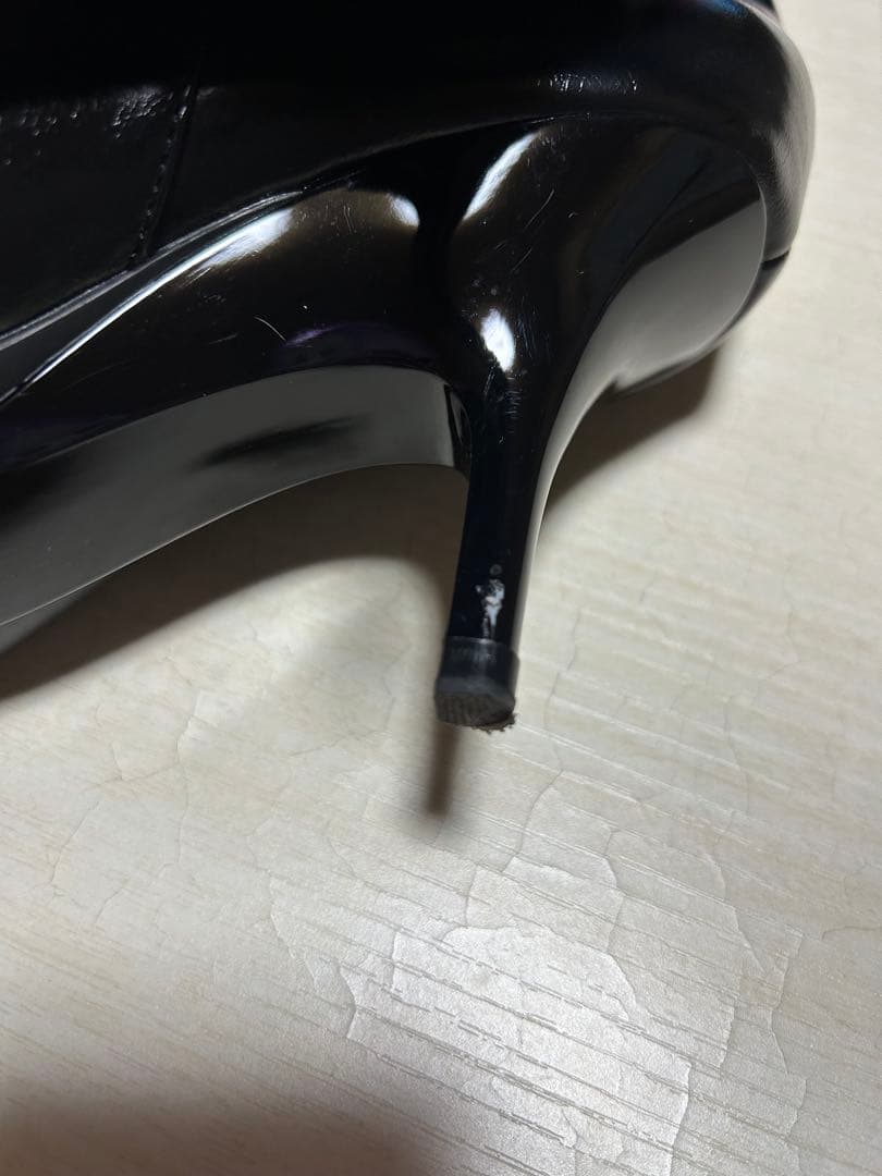 ZARA【キトゥンヒールニーハイブーツ】23.5cm