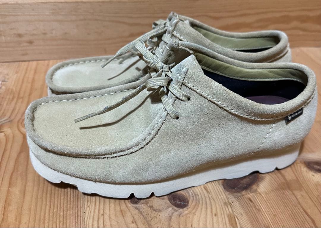 靴 Clarks wallabee GTX maple suede goretex