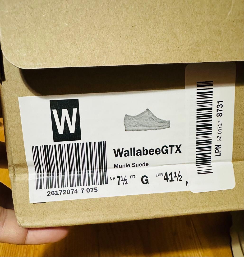 靴 Clarks wallabee GTX maple suede goretex