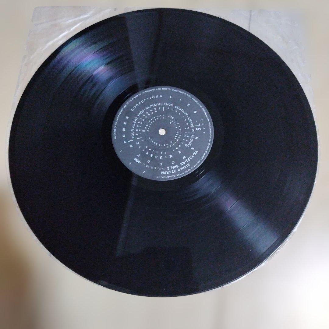 【帯付国内盤】ニュー・オーダー / 権力の美学（LPレコード）