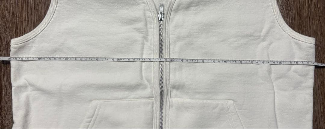 【シュプリーム】Supreme ホワイト コットン ベスト S メンズ　無地　白