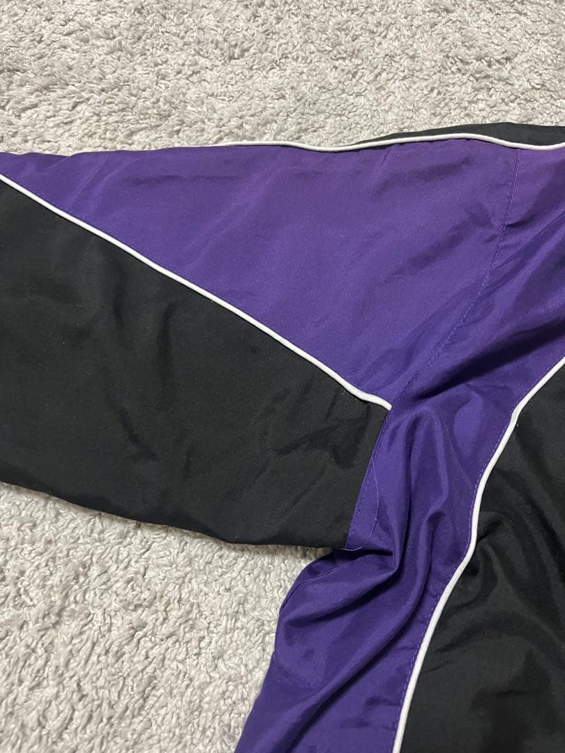 NFL レイブンズ ナイロンプルオーバー XL 黒紫 90s 古着 ストリート