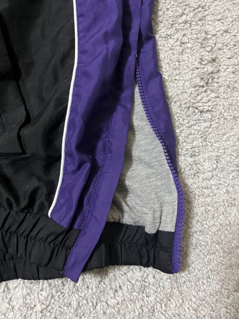 NFL レイブンズ ナイロンプルオーバー XL 黒紫 90s 古着 ストリート