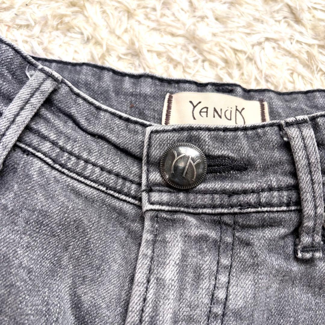 YANUK ヤヌーク　デニム　ジーンズ　グレー　JOAN サイズ25 人気モデル