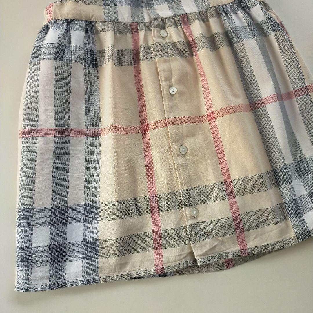美品★18M 81cm BURBERRYバーバリー チェック ジャンパースカート