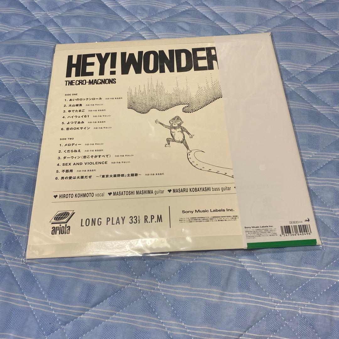 クロマニヨンズ　ヘイ！ワンダー　レコード　缶バッジ付き　新品未開封