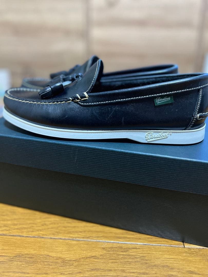 Paraboot アローズ別注 Recif デッキシューズ ネイビー 試着のみ