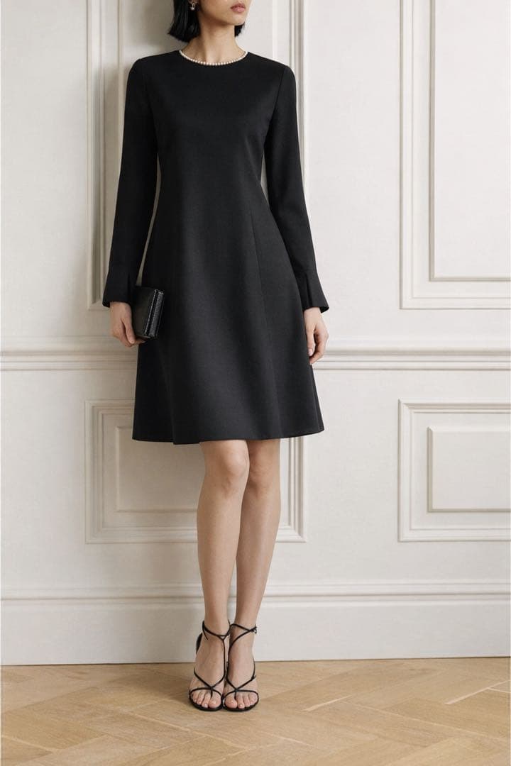極美品 LOROPIANA ロロピアーナ ワンピース ダブルフェイス 上質
