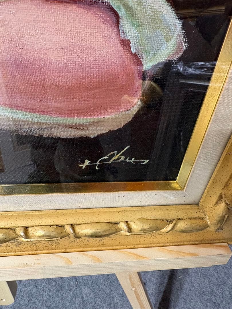 絵画　額縁　油彩画　アクリル板