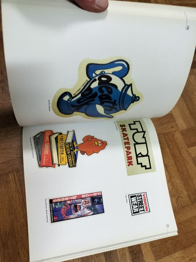 SKATEBOARD STICKERS 洋書