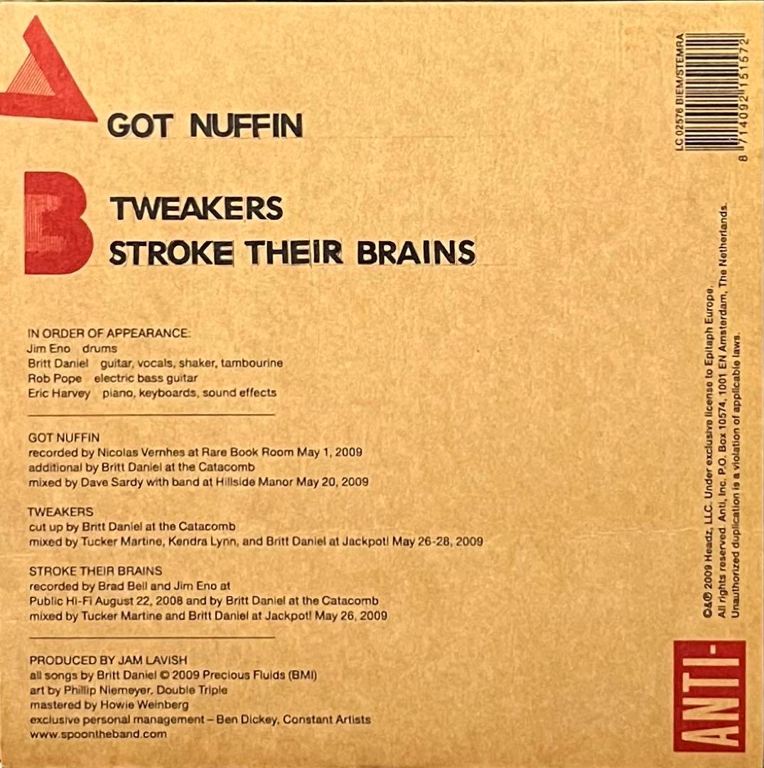 Spoon Got Nuffin Anti- Brooklyn 廃盤 7inch