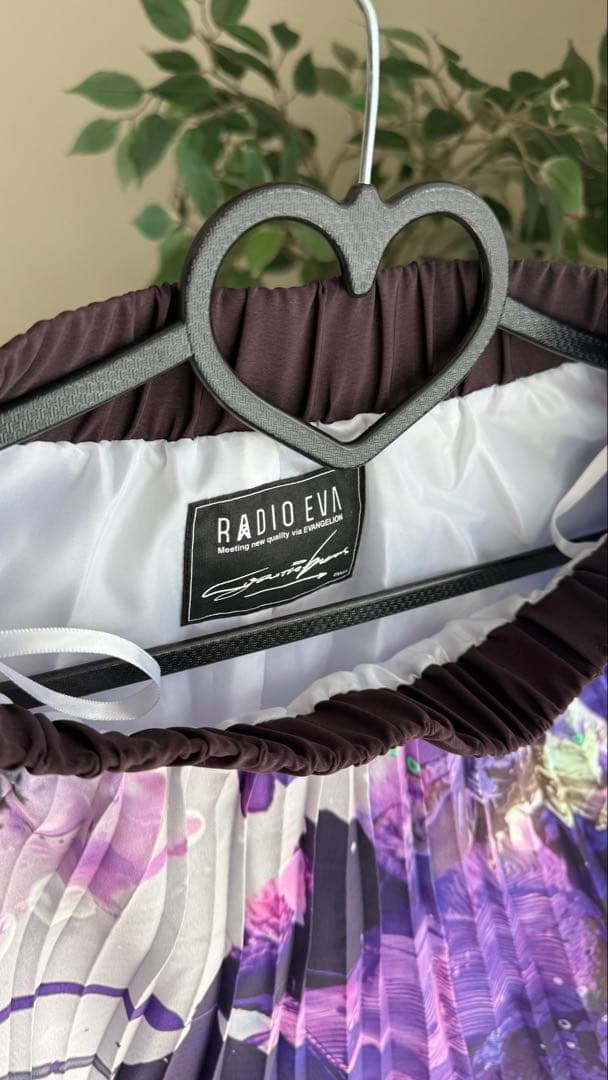 スカート RADIO EVA Graffiti Pleated Skirt PURPLE