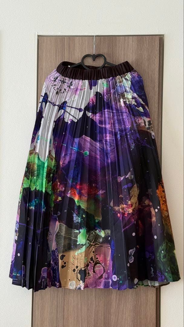 スカート RADIO EVA Graffiti Pleated Skirt PURPLE