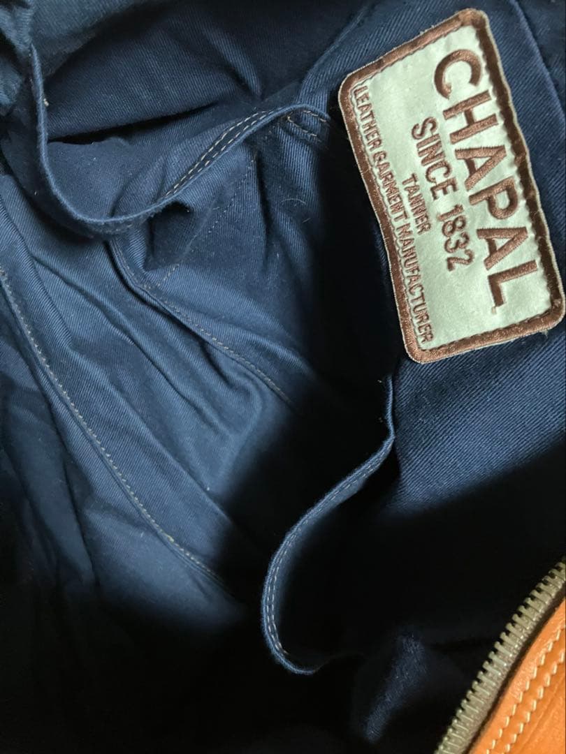 値下げ中CHAPAL チャパル　シャパル　シャパール　エルメス　オレンジレザー