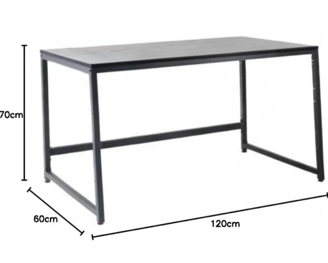 黒のパソコンデスク 120cm