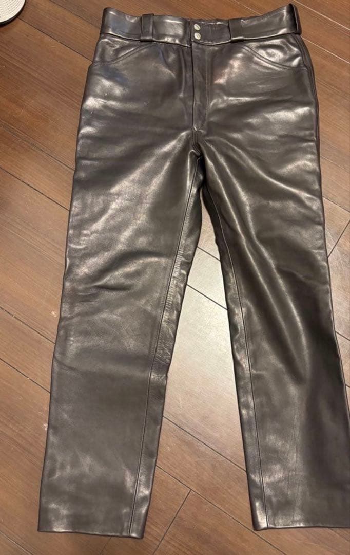 22AW comoli ホースレザー ライダーパンツ