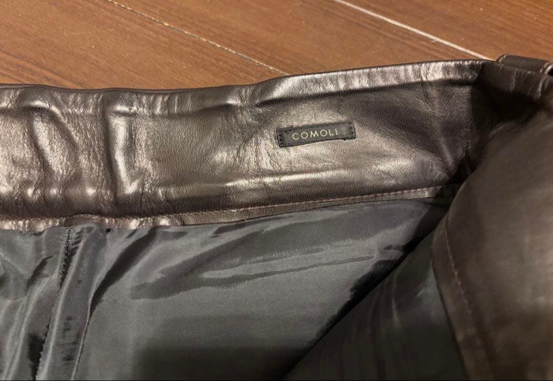22AW comoli ホースレザー ライダーパンツ