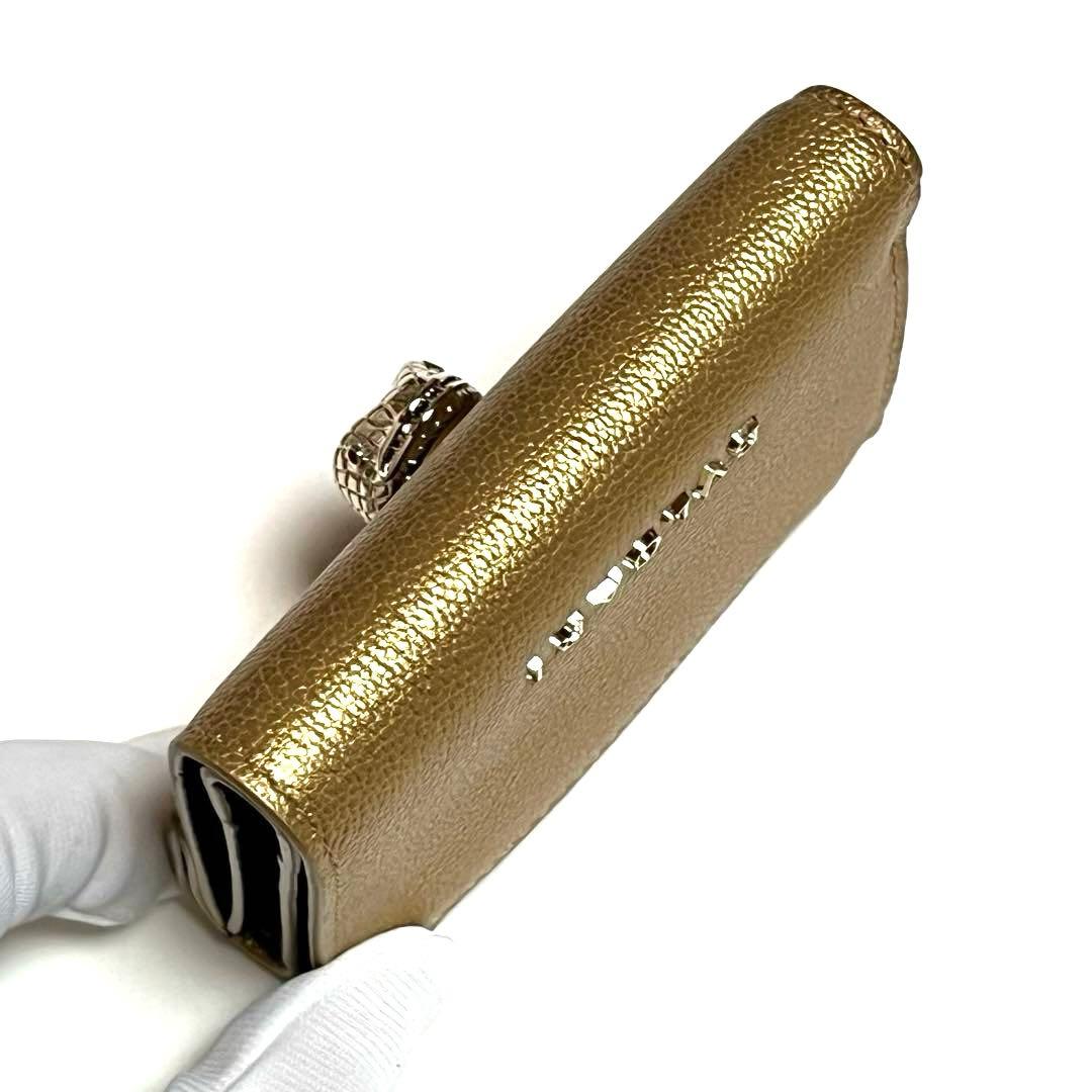 BVLGARI 三つ折り財布 セルペンティ フォーエバー ゴールド 美品 未使用