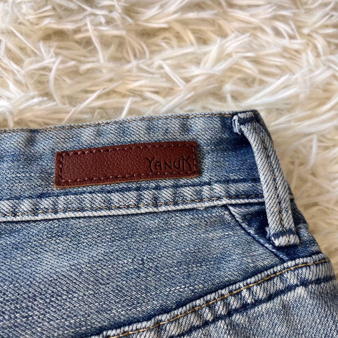 YANUK ヤヌーク　ボーイズストレートデニムパンツ LEA レア　25
