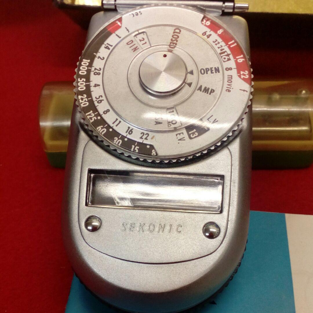 １９６０〜１９６１年頃レトロカメラ用セコニックオートリーダー露出計当時物セット品