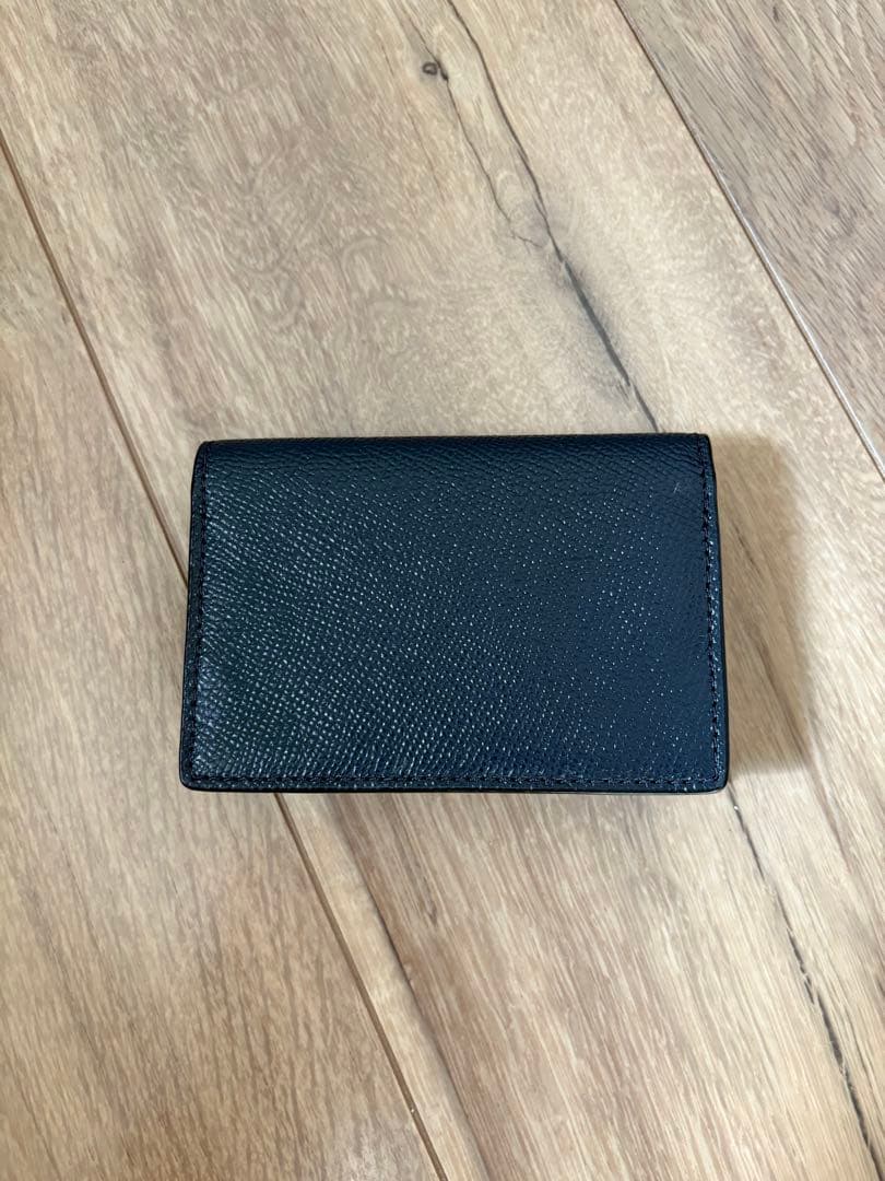 COACH 紺　名刺入れ ゴールドロゴ